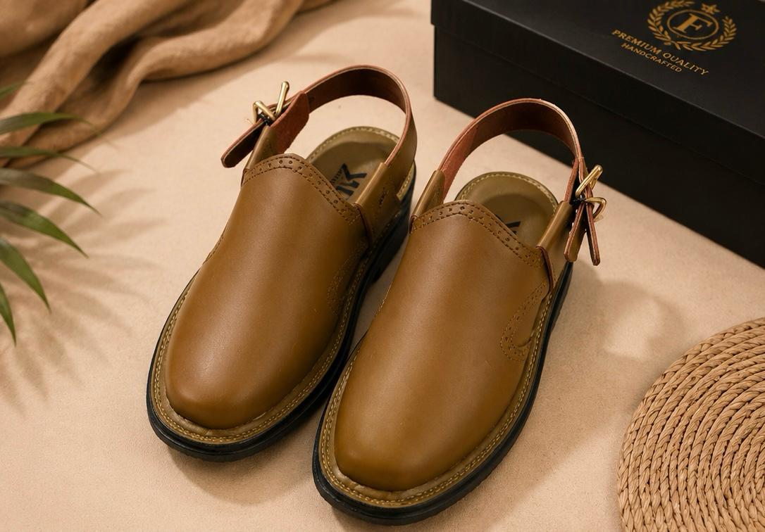 Classic Leather Peshawari Chappal