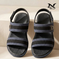Suede Strap Slide Sandal
