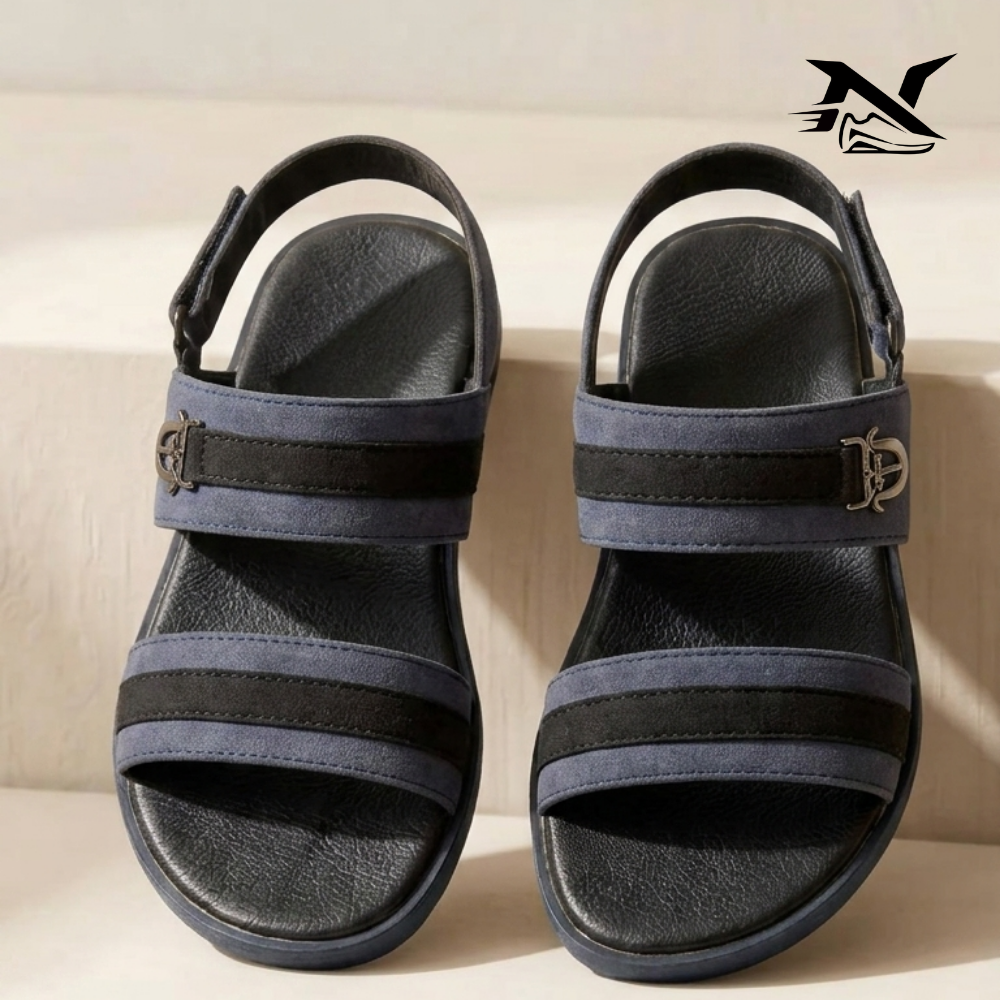 Suede Strap Slide Sandal