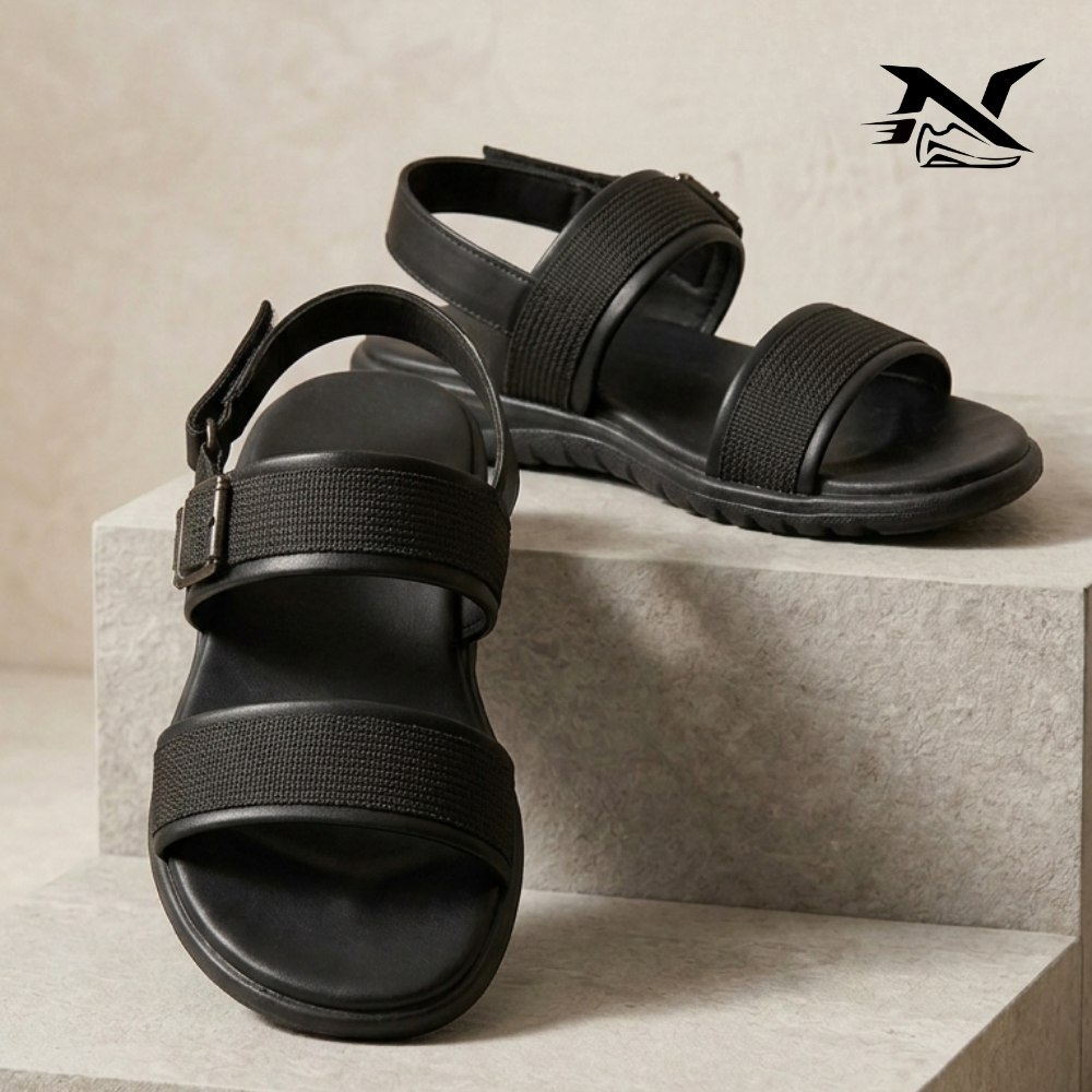 Dual Strap Slide Sandal