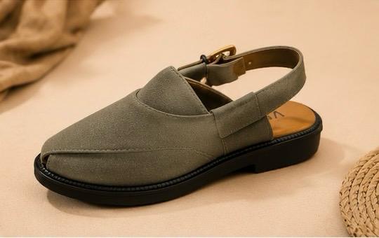 Suede Vibram Sole Peshawari Chappal