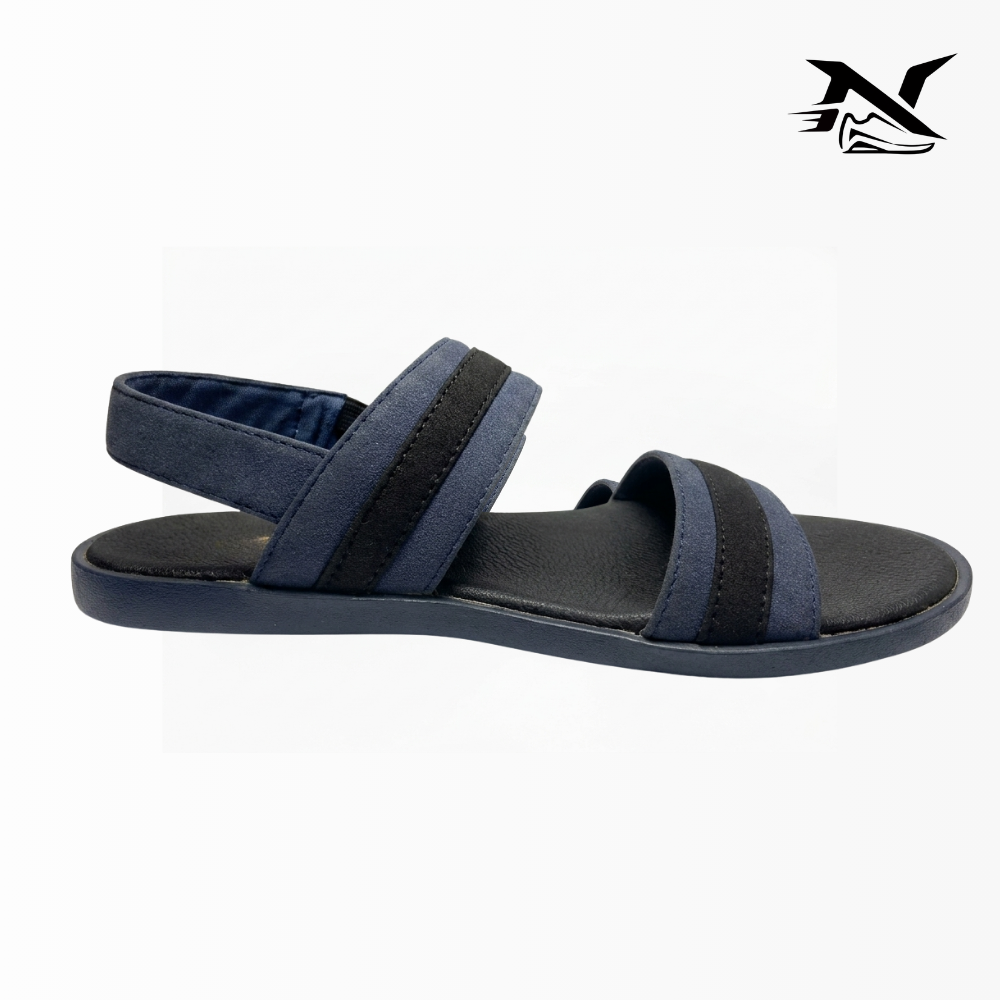 Suede Strap Slide Sandal