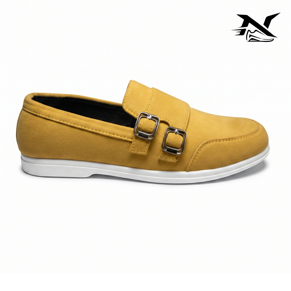 Yacht Suede Double-Buckle Loafer