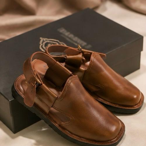 Classic Leather Peshawari Chappal