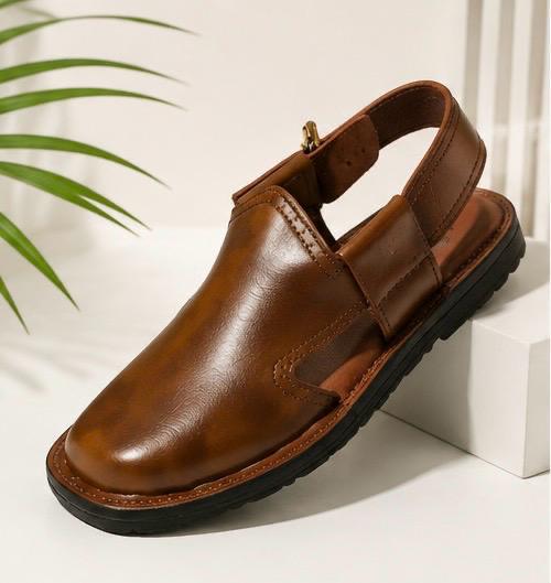 Classic Leather Peshawari Chappal