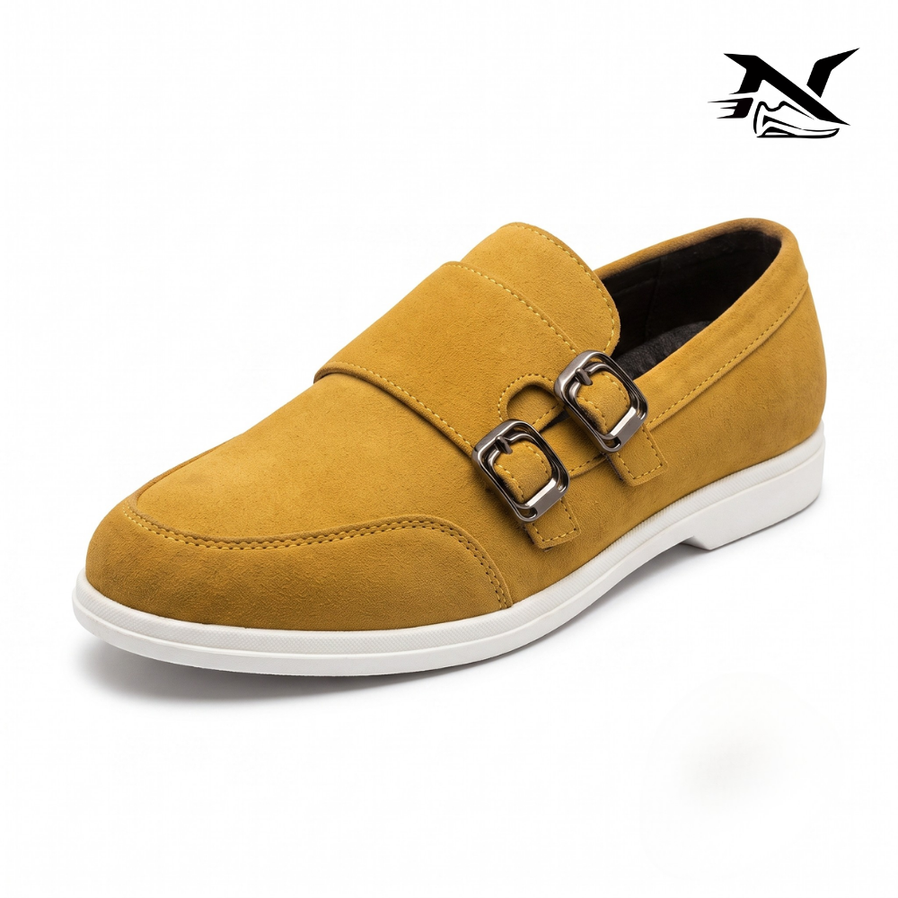 Yacht Suede Double-Buckle Loafer