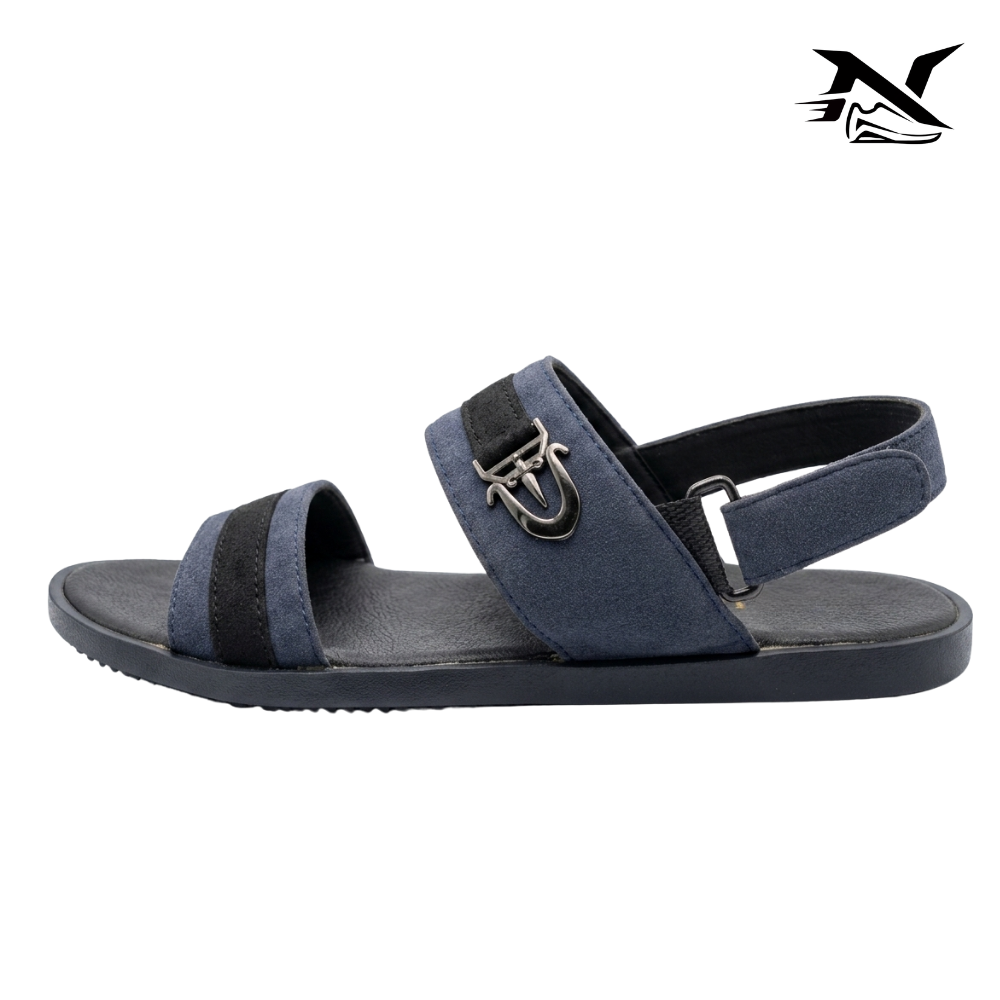 Suede Strap Slide Sandal