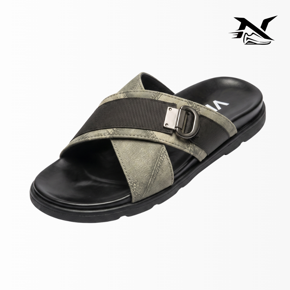 Braided Cross Strap Slide