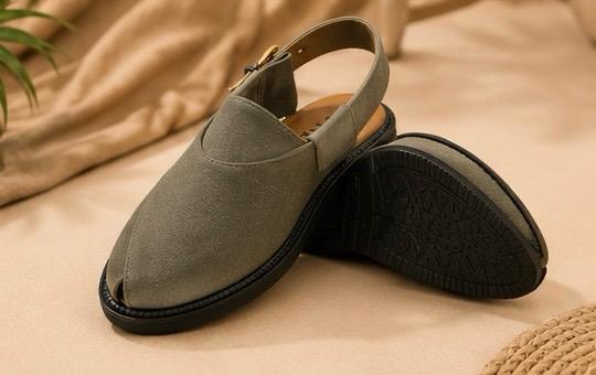 Suede Vibram Sole Peshawari Chappal