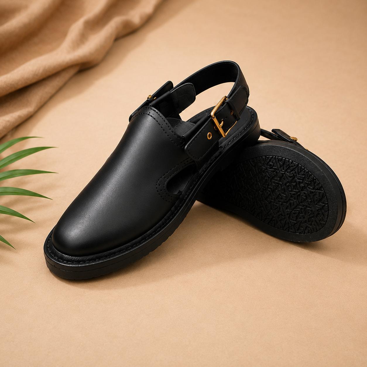 Classic Leather Peshawari Chappal