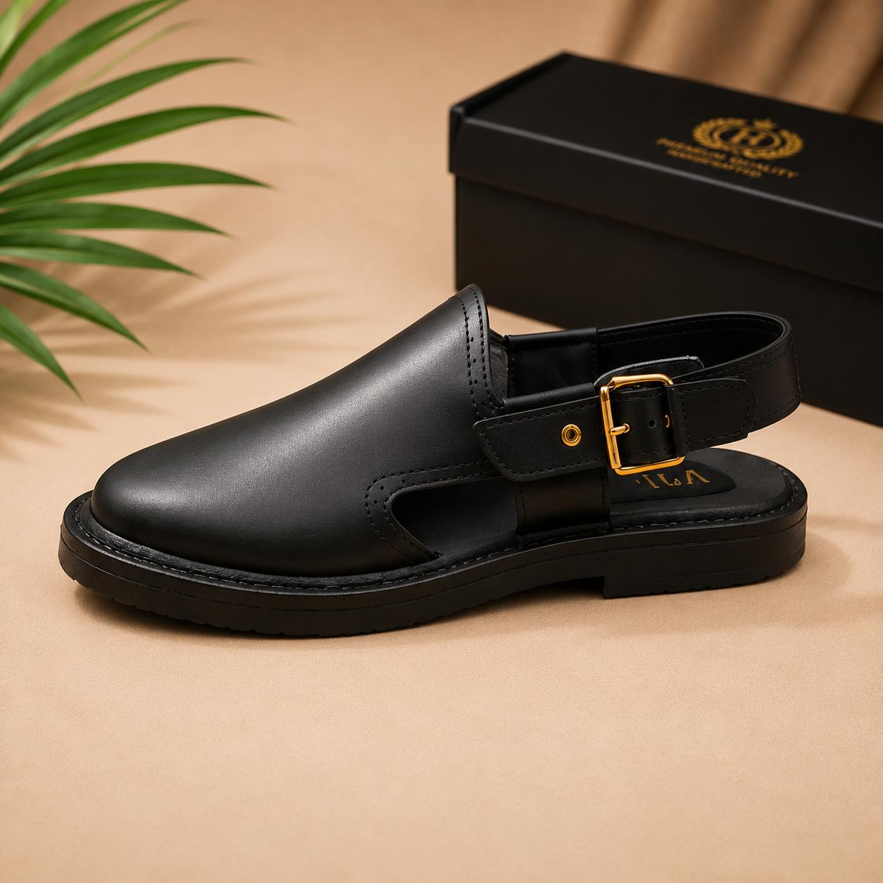 Classic Leather Peshawari Chappal