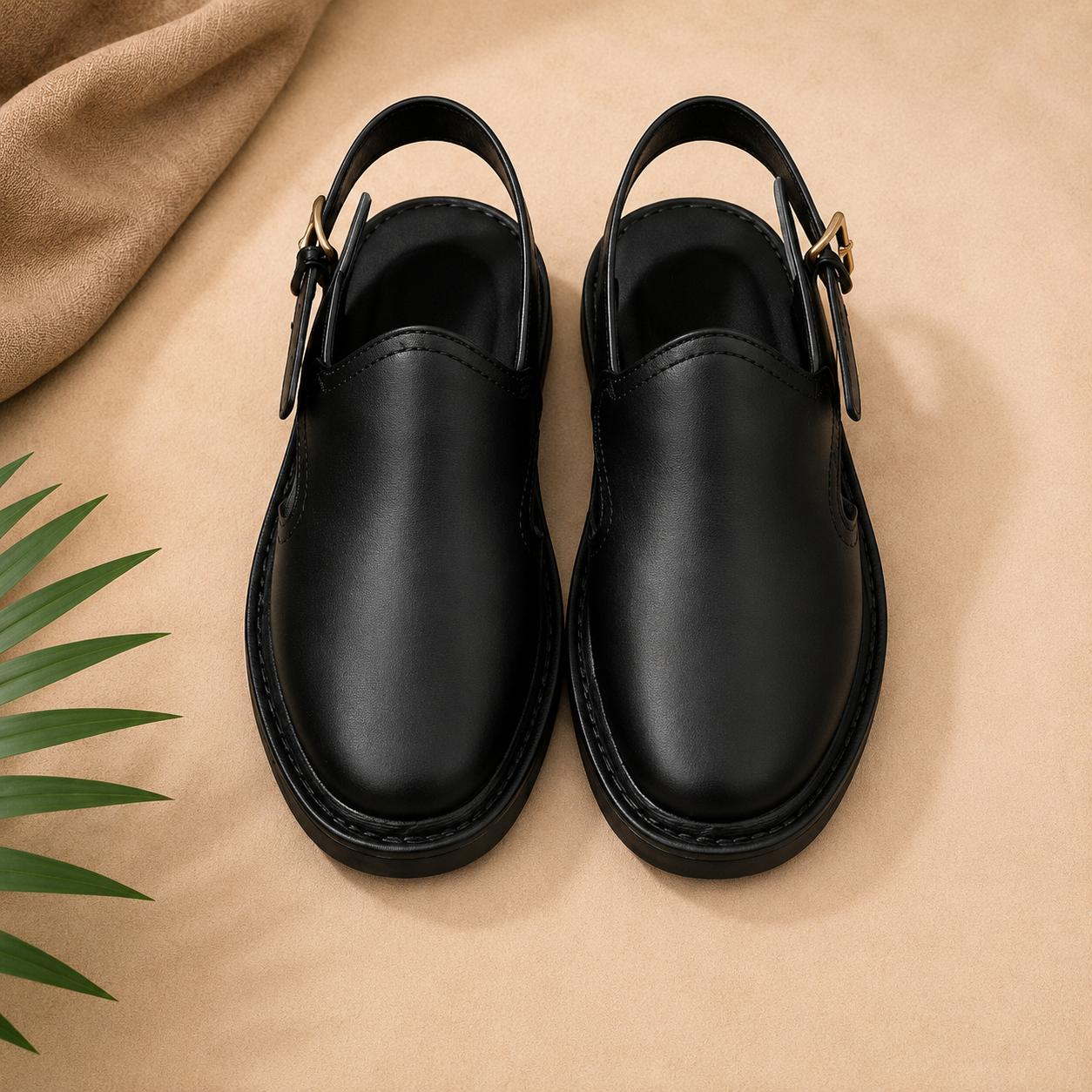Classic Leather Peshawari Chappal