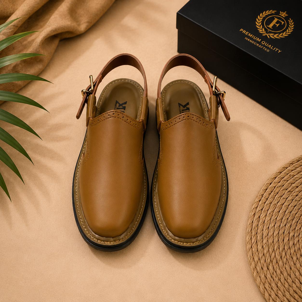 Classic Leather Peshawari Chappal