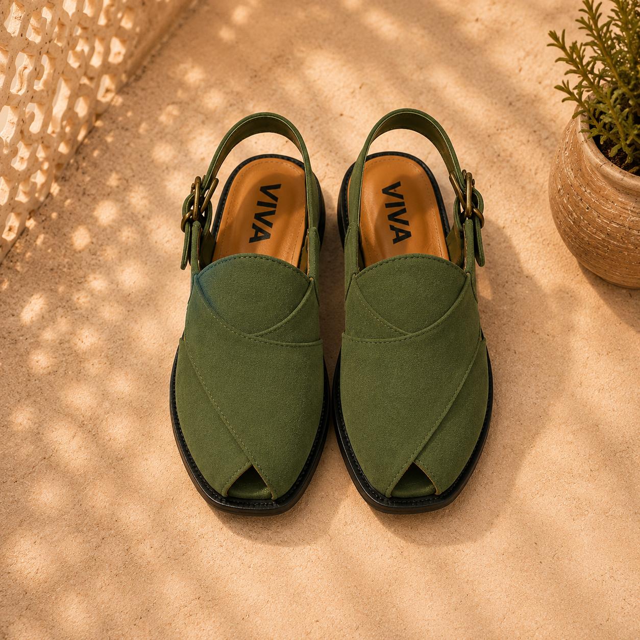 Suede Foam-Sole Peshawari Chappal